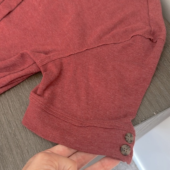 American Eagle Red Wrap Top - Picture 3 of 5